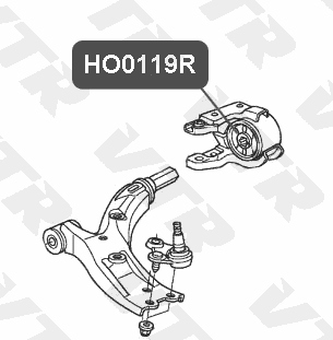 Сайлентблок рычага передней подвески, задний VTR HO0119R - изображение 1