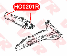 Сайлентблок полиуретановый нижнего рычага задней подвески VTR HO0201RP - изображение 1