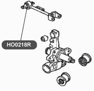 Сайлентблок верхнего рычага задней подвески VTR HO0218R - изображение 1