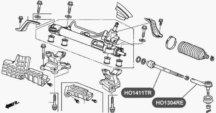 Наконечник тяги рулевого управления <b>VTR HO1304RE</b> - изображение 2