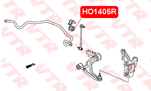 Втулка стабилизатора передней подвески VTR HO1405R - изображение 1