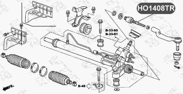 Тяга рулевого управления <b>VTR HO1408TR</b> - изображение 1