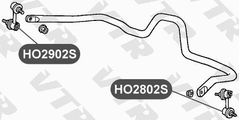 Тяга стабилизатора передней подвески, правая VTR HO2902S - изображение 1
