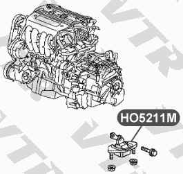 Подушка двигателя, левая, снизу <b>VTR HO5211M</b> - изображение 1