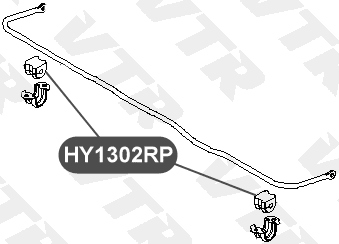 Втулка полиуретановая стабилизатора задней подвески VTR HY1302RP - изображение 1