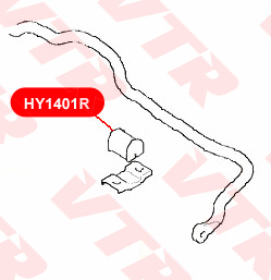 Втулка стабилизатора передней подвески, внутренняя VTR HY1401R - изображение 1