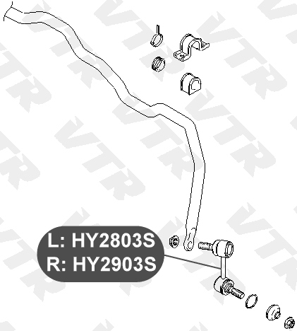 Тяга стабилизатора передней подвески, левая VTR HY2803S - изображение 1