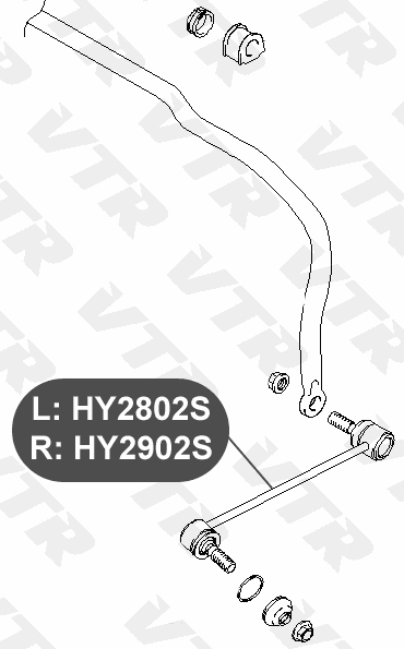 Тяга стабилизатора передней подвески, правая VTR HY2902S - изображение 1