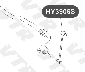Тяга стабилизатора передней подвески VTR HY3906S - изображение 1