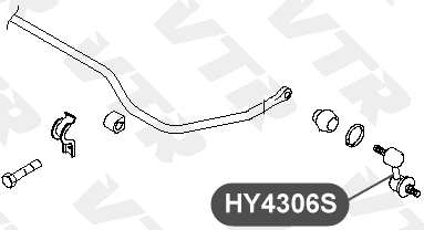 Тяга стабилизатора задней подвески VTR HY4306S - изображение 1
