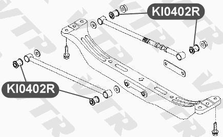 Сайлентблок балки задней подвески VTR KI0402R - изображение 1