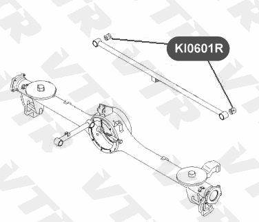 Сайлентблок поперечной тяги задней подвески VTR KI0601R - изображение 1