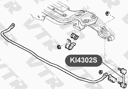 Тяга стабилизатора задней подвески VTR KI4302S - изображение 1