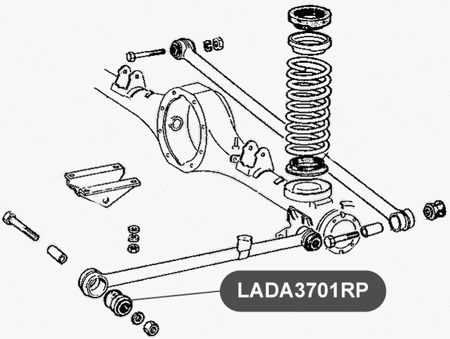 Втулка полиуретановая реактивной тяги VTR LADA3701RP - изображение 1