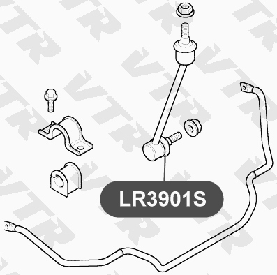 Тяга стабилизатора передней подвески VTR LR3901S - изображение 1
