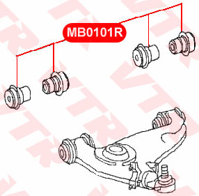 Сайлентблок рычага передней подвески VTR MB0101R - изображение 1