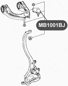 Опора шаровая верхнего рычага передней подвески VTR MB1001BJ - изображение 1