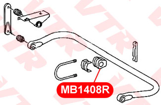 Втулка стабилизатора передней подвески VTR MB1408R - изображение 1