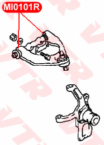 Сайлентблок полиуретановый верхнего рычага передней подвески VTR MI0101RP - изображение 1