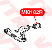Сайлентблок нижнего рычага передней подвески, задний VTR MI0102R - изображение 1