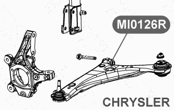 Сайлентблок рычага передней подвески, передний VTR MI0126R - изображение 2