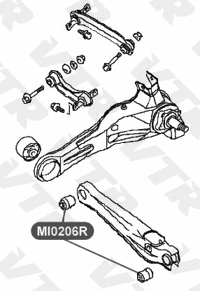 Сайлентблок поперечного рычага задней подвески VTR MI0206R - изображение 1