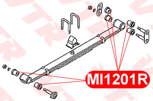 Втулка рессоры передней и задней подвесок VTR MI1201R - изображение 1