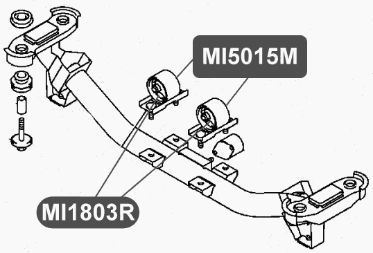Сайлентблок подушки двигателя VTR MI1803R - изображение 1