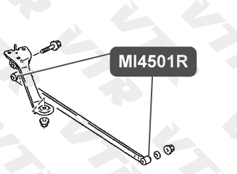Сайлентблок поперечной тяги задней подвески VTR MI4501R - изображение 1