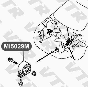 Подушка двигателя, передняя VTR MI5029M - изображение 1