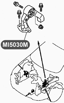 Подушка двигателя, задняя VTR MI5030M - изображение 1