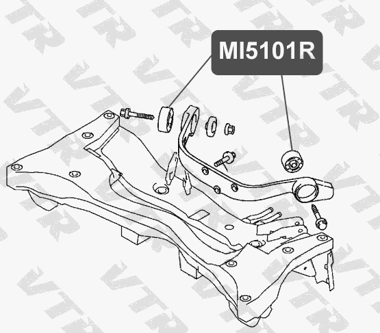 Сайлентблок дифференциала задней подвески VTR MI5101R - изображение 1