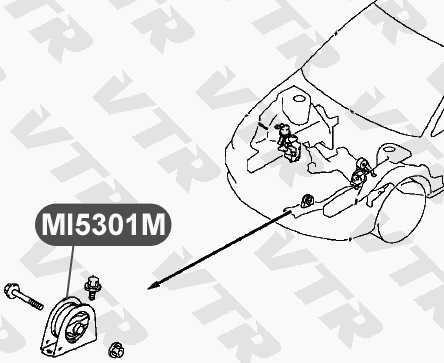 Подушка двигателя, передняя VTR MI5301M - изображение 1