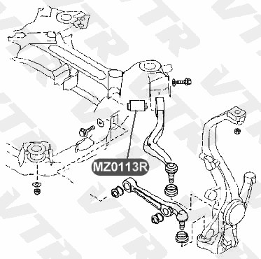 Сайлентблок заднего рычага передней подвески VTR MZ0113R - изображение 1
