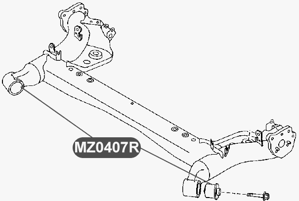 Сайлентблок балки задней подвески VTR MZ0407R - изображение 1