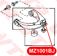 Опора шаровая верхнего рычага передней подвески VTR MZ1001BJ - изображение 1