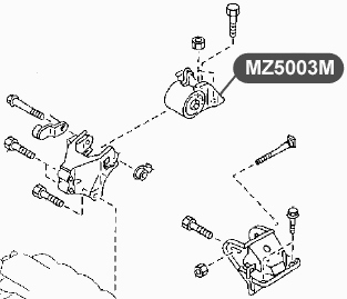 Подушка двигателя, правая <b>VTR MZ5003M</b> - изображение 1
