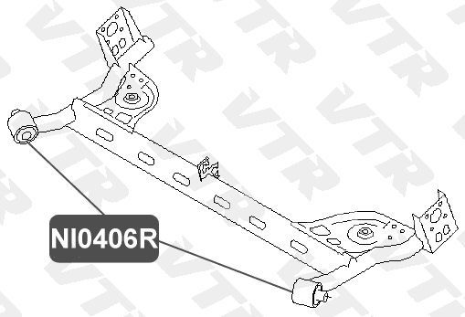 Cайлентблок балки задней подвески VTR NI0406R - изображение 1