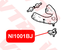 Опора шаровая верхнего рычага передней подвески VTR NI1001BJ - изображение 1