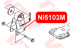 Подушка двигателя, передняя VTR NI5103M - изображение 1
