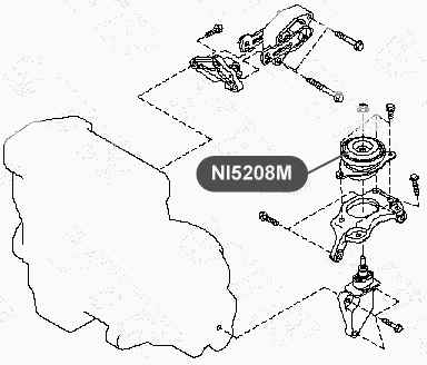 Подушка двигателя, левая, гидравлическая <b>VTR NI5208M</b> - изображение 1