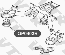 Сайлентблок балки задней подвески VTR OP0402R - изображение 1