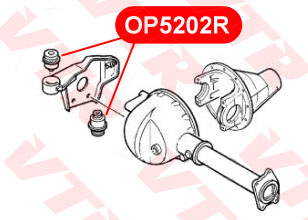 Сайлентблок подвески передней оси, левая VTR OP5202R - изображение 1
