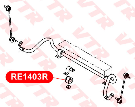 Втулка стабилизатора передней подвески VTR RE1403R - изображение 1