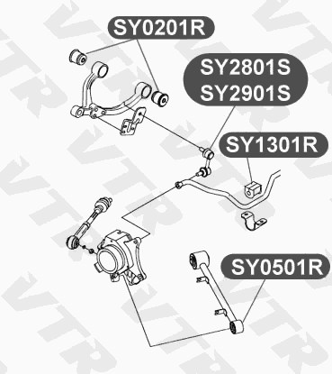 Сайлентблок верхнего рычага задней подвески VTR SY0201R - изображение 1