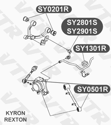 Сайлентблок тяги задней подвески VTR SY0501R - изображение 1