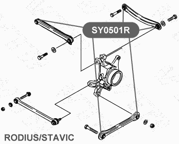 Сайлентблок тяги задней подвески VTR SY0501R - изображение 2
