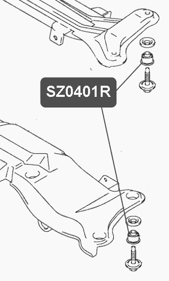 Сайлентблок балки задней подвески VTR SZ0401R - изображение 1