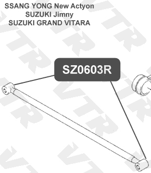 Сайлентблок поперечной тяги задней подвески VTR SZ0603R - изображение 1