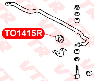 Втулка стабилизатора передней подвески VTR TO1415R - изображение 1